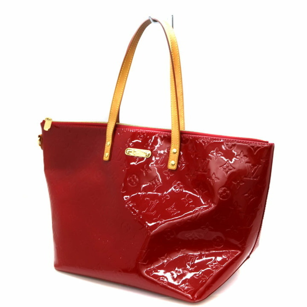 LOUIS VUITTON Bellevue Monogram Vernis Pomme dAmour Red Handbag
